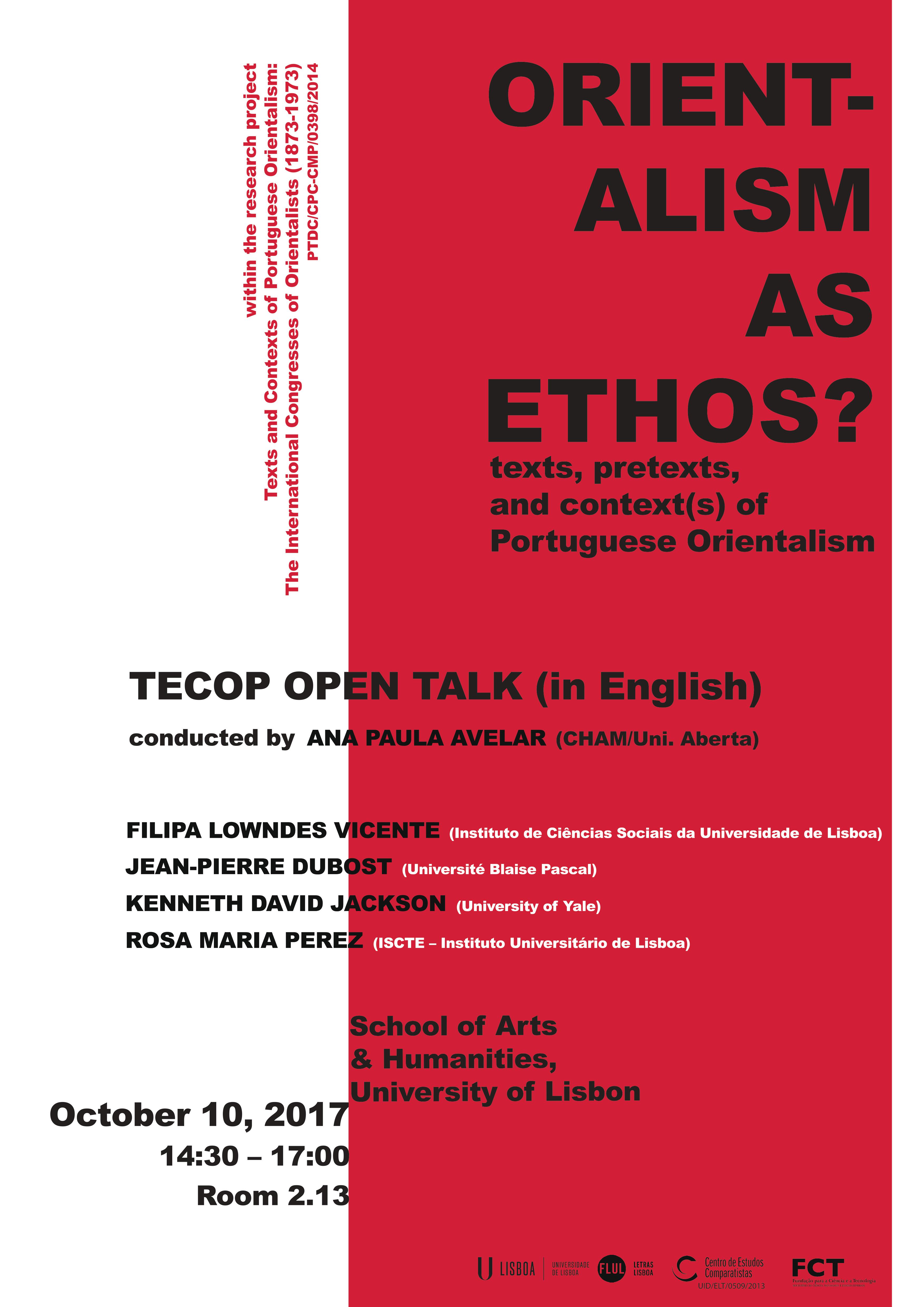 Mesa-redonda "Orientalism as Ethos?"